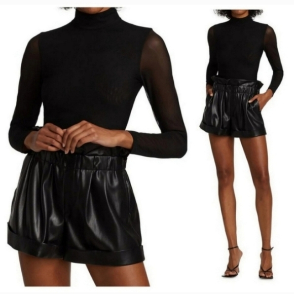 Alice + Olivia Clarinda Turtleneck Long Sleeve Bodysuit Size XL NWT $395 - Picture 3 of 11